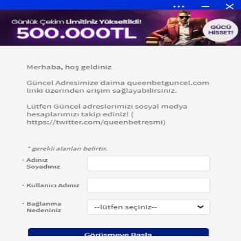 Queenbet Canlı Destek Resmi